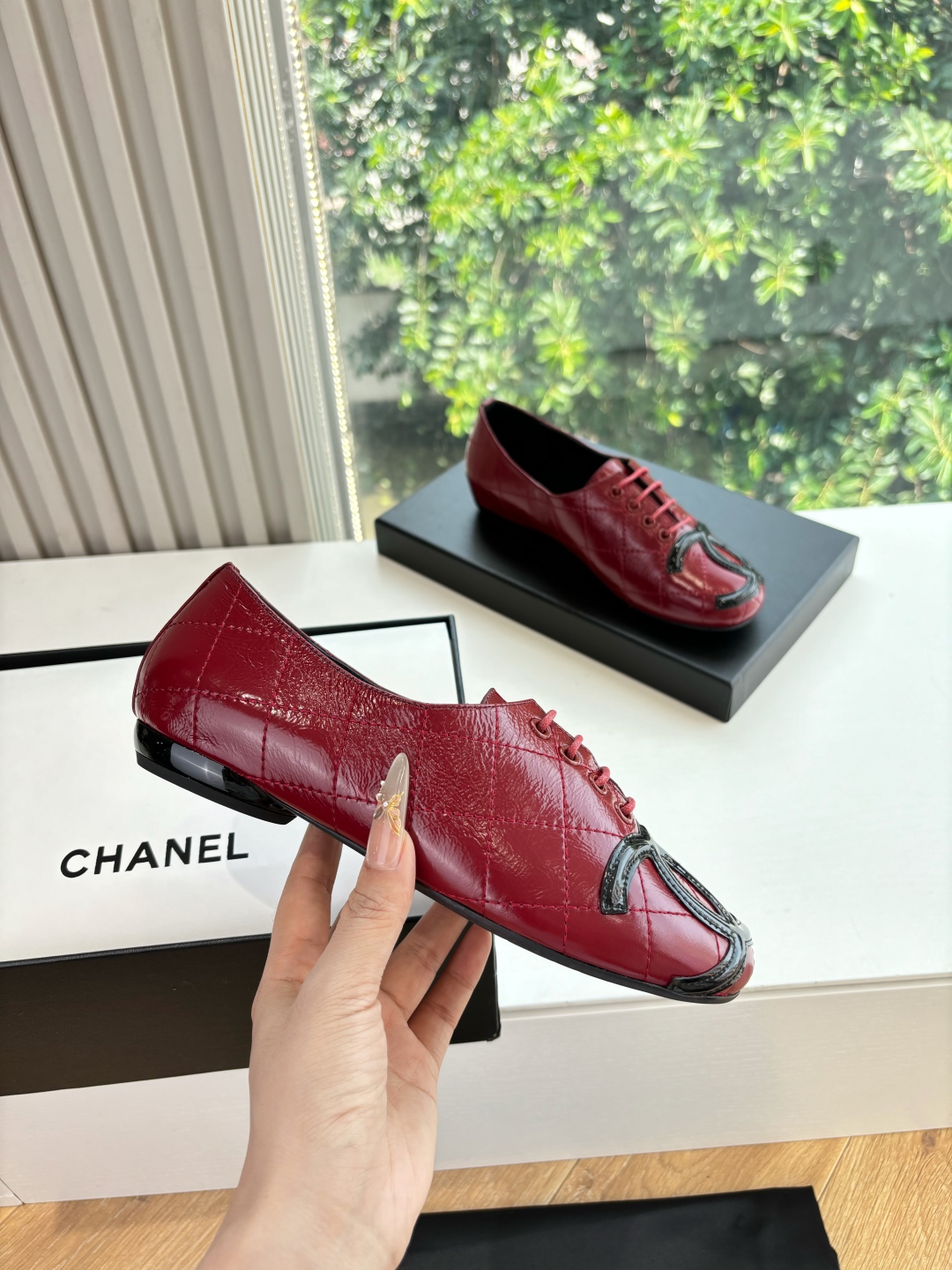 Chanel 샤넬 클래식 더블 C 빈티지 발레 플랫 슈즈 신발