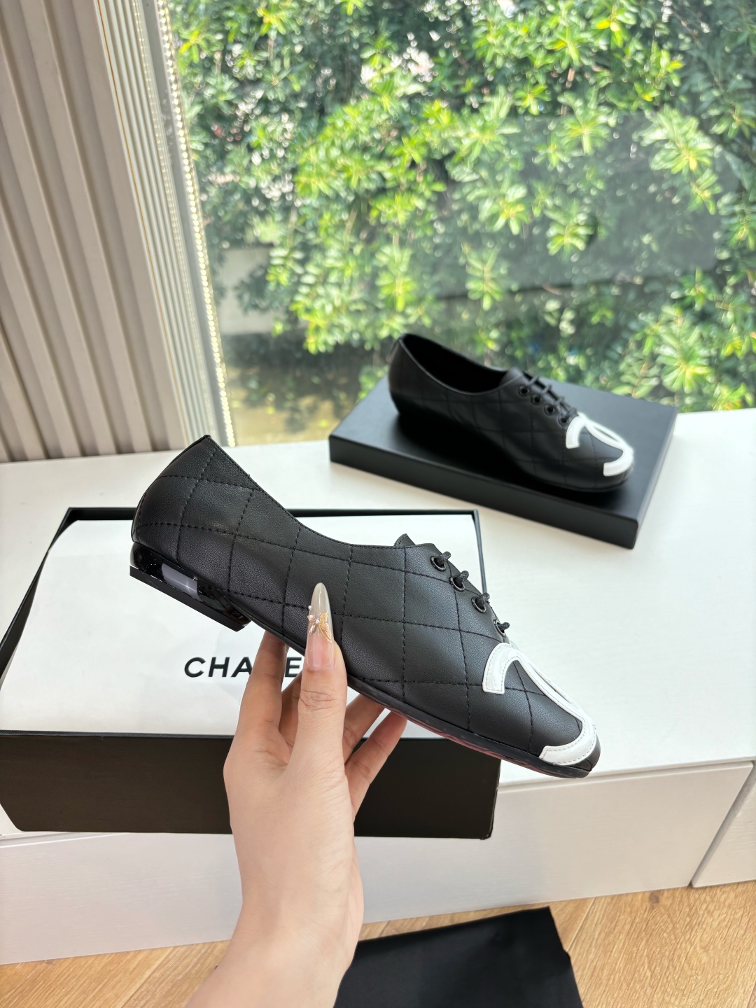 Chanel 샤넬 클래식 더블 C 빈티지 발레 플랫 슈즈 신발