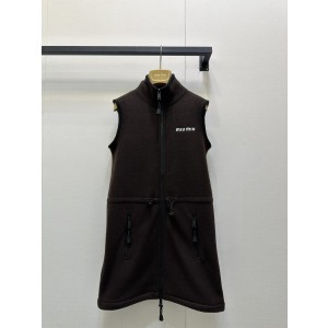 MiuMiu 미우미우 에보니 컬러 플리스 지퍼 원피스 의류