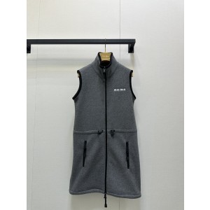 MiuMiu 미우미우 에보니 컬러 플리스 지퍼 원피스 의류