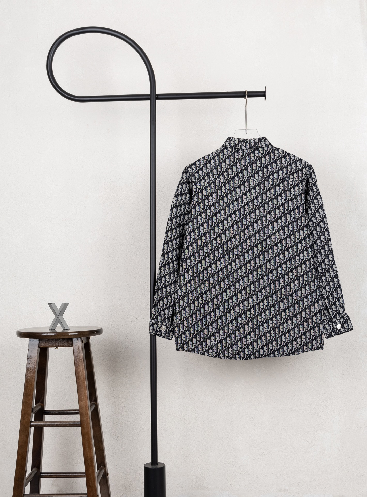 DIOR 디올 올오버 블랙 자카드 로고 포켓 데님 재킷 의류