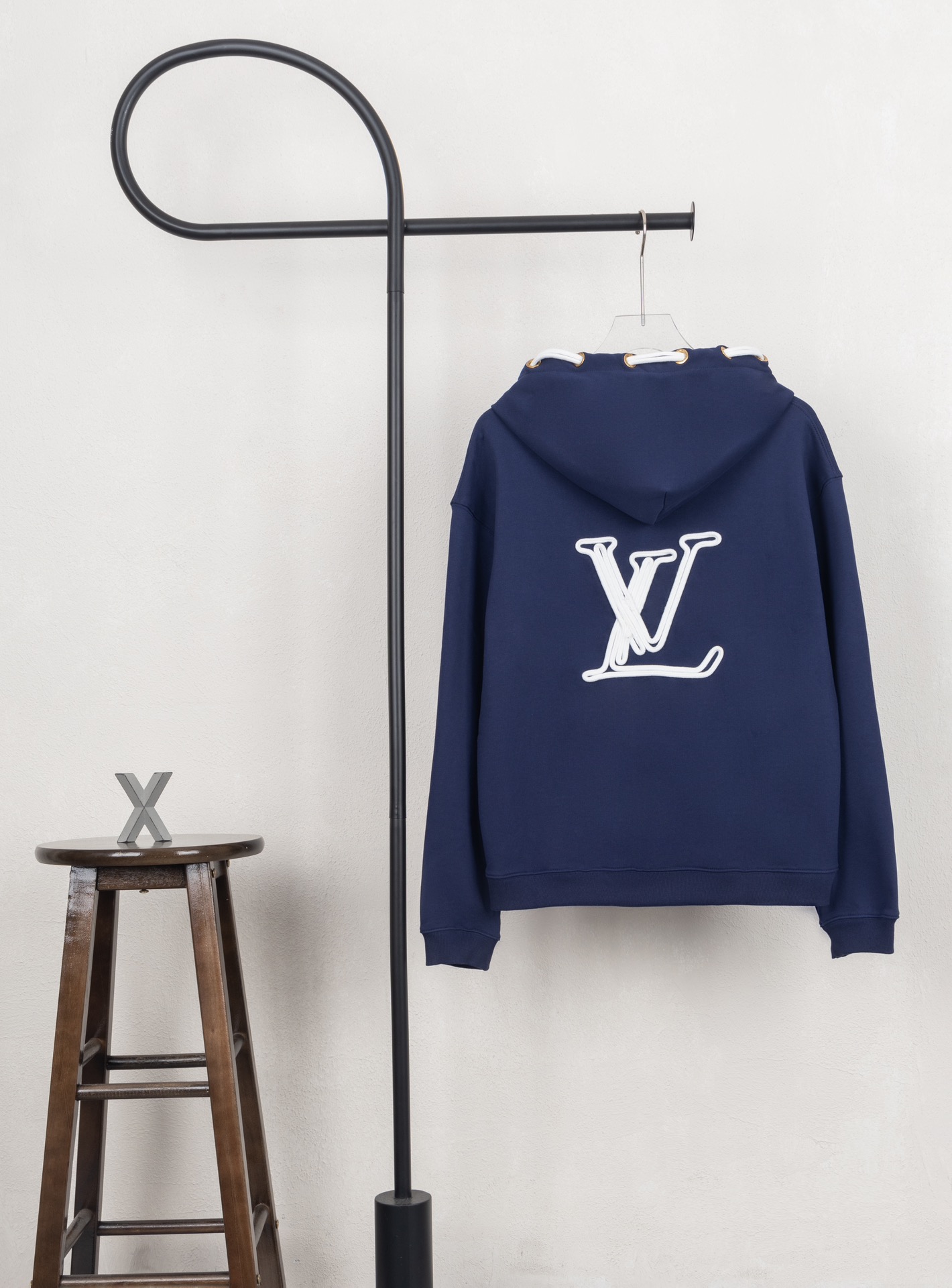 LV 루이비통 더블 로프 매듭 자수 후드티 의류