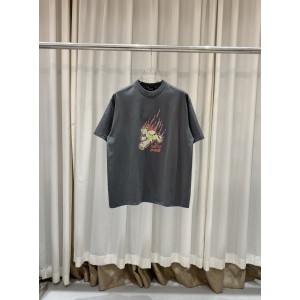 WE11DONE 웰던 폭주 베어 그래픽 반팔 티셔츠 의류