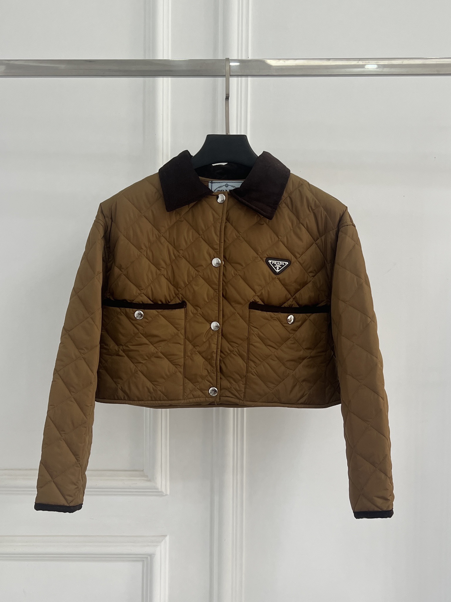 Prada 프라다 멜라드 컬러 숏 퀼팅 패딩 의류