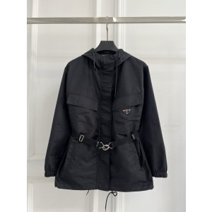 PRADA 프라다 벨트 후드 재킷 점퍼 의류