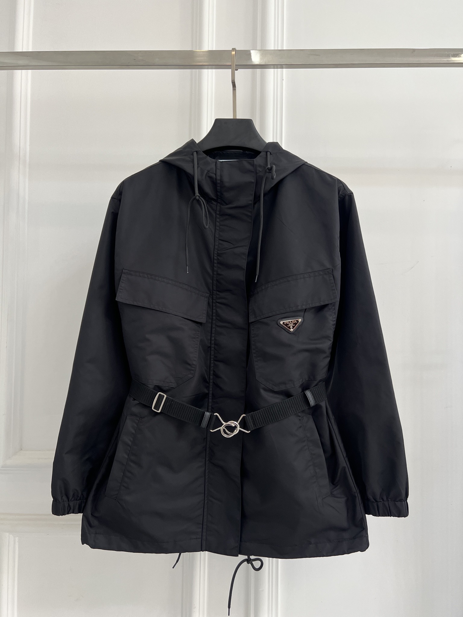 PRADA 프라다 벨트 후드 재킷 점퍼 의류