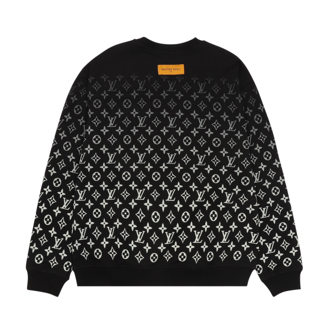 LV 루이비통 보카시 풀 자수 커플 맨투맨 티셔츠 의류