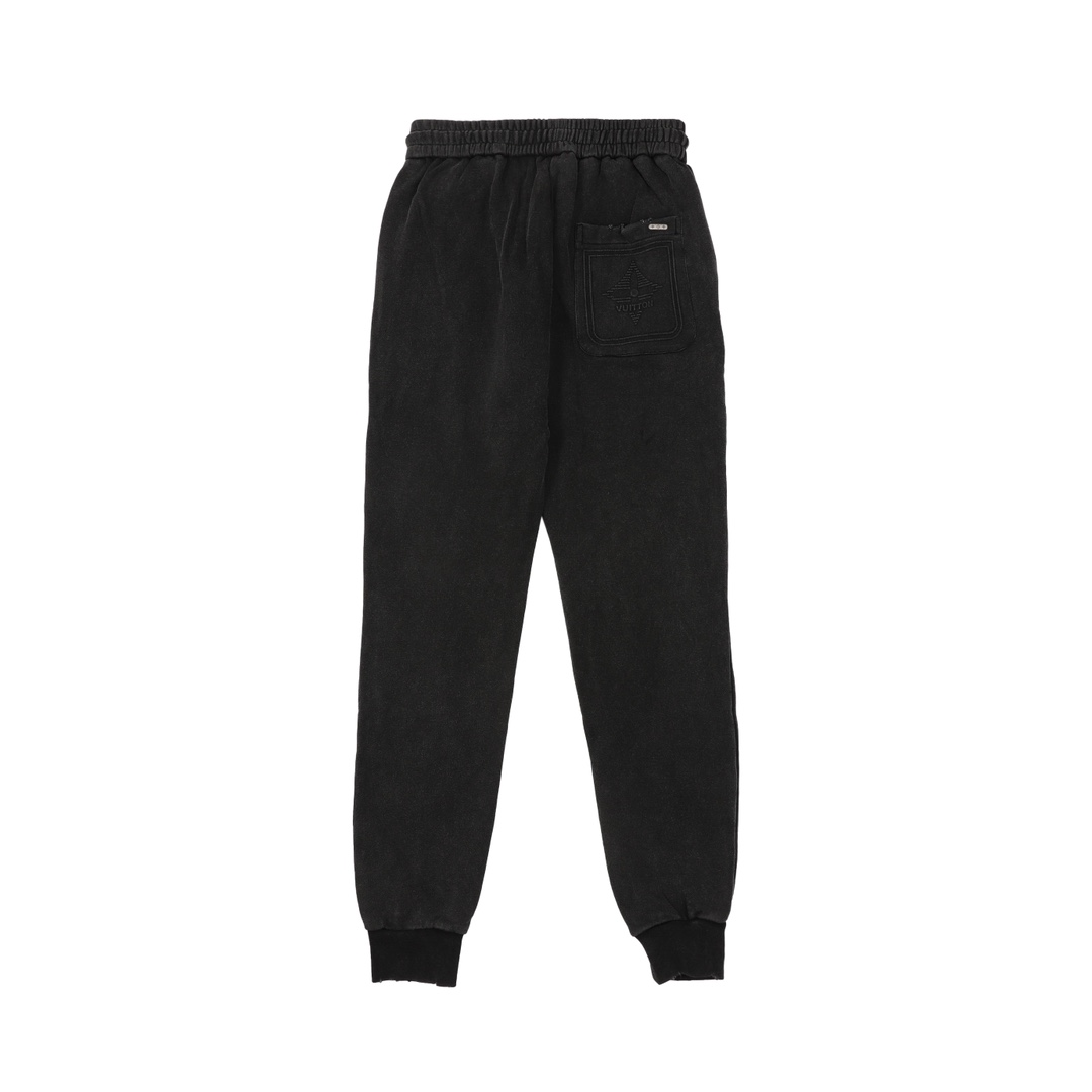 LV 루이비통 다크 로고 평직 니트 면 스트링 트레이닝 팬츠 의류