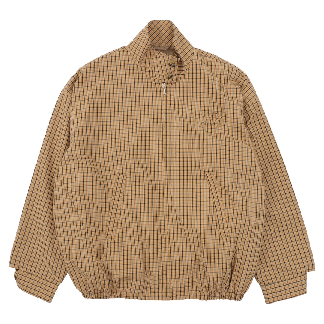 miumiu 미우미우 체크 하이넥 집업 점퍼 재킷 의류