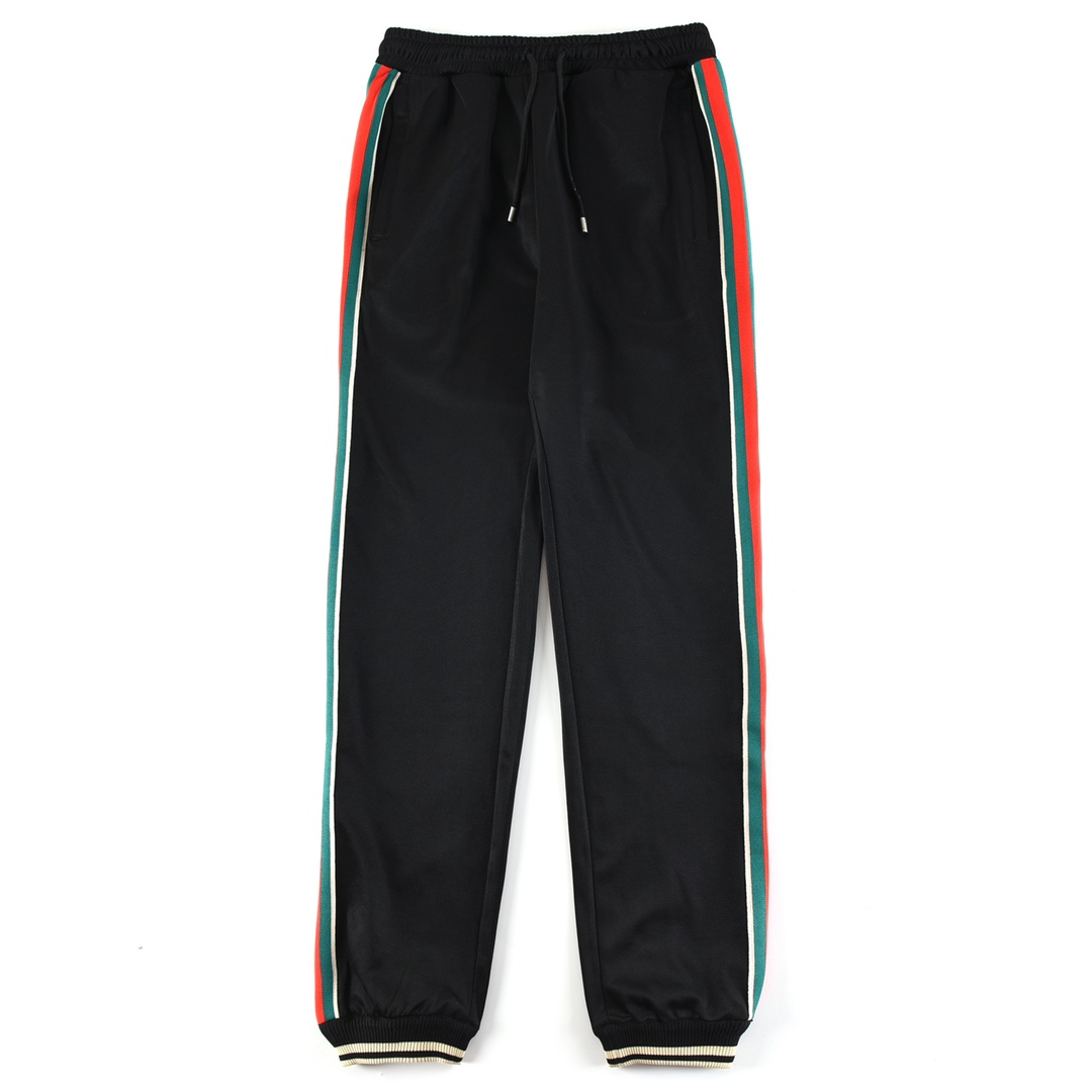 GUCCI 구찌 컬러 스트라이프 테이프 패치 조거 트레이닝 팬츠 의류