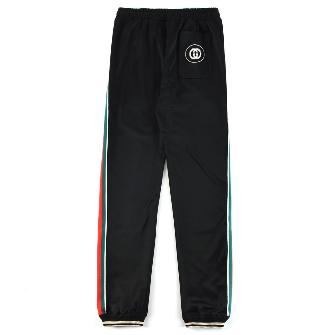 GUCCI 구찌 컬러 스트라이프 테이프 패치 조거 트레이닝 팬츠 의류