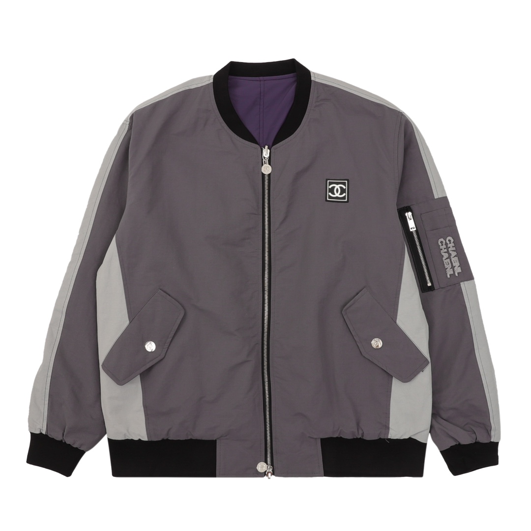 Chanel 샤넬 자수 슬로건 빈티지 집업 양면 야상 점퍼 재킷 의류