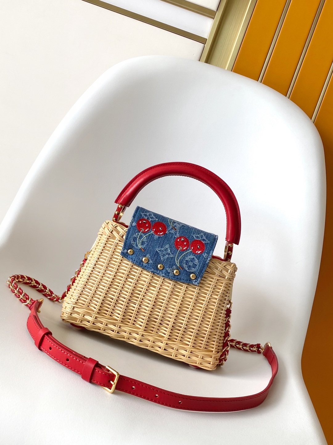 LV 루이비통 Capucines 카퓌신 미니 핸드백 가방