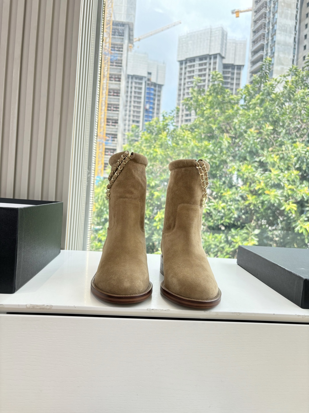 Chanel 샤넬 체인 라이더 부츠 신발