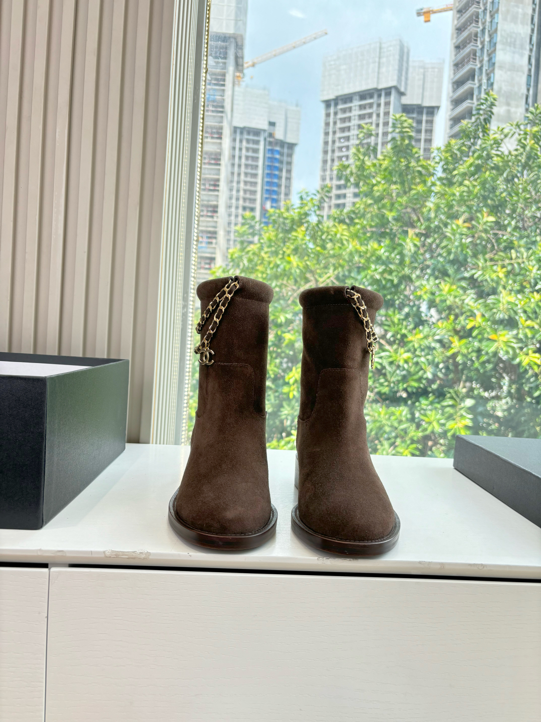 Chanel 샤넬 체인 라이더 부츠 신발