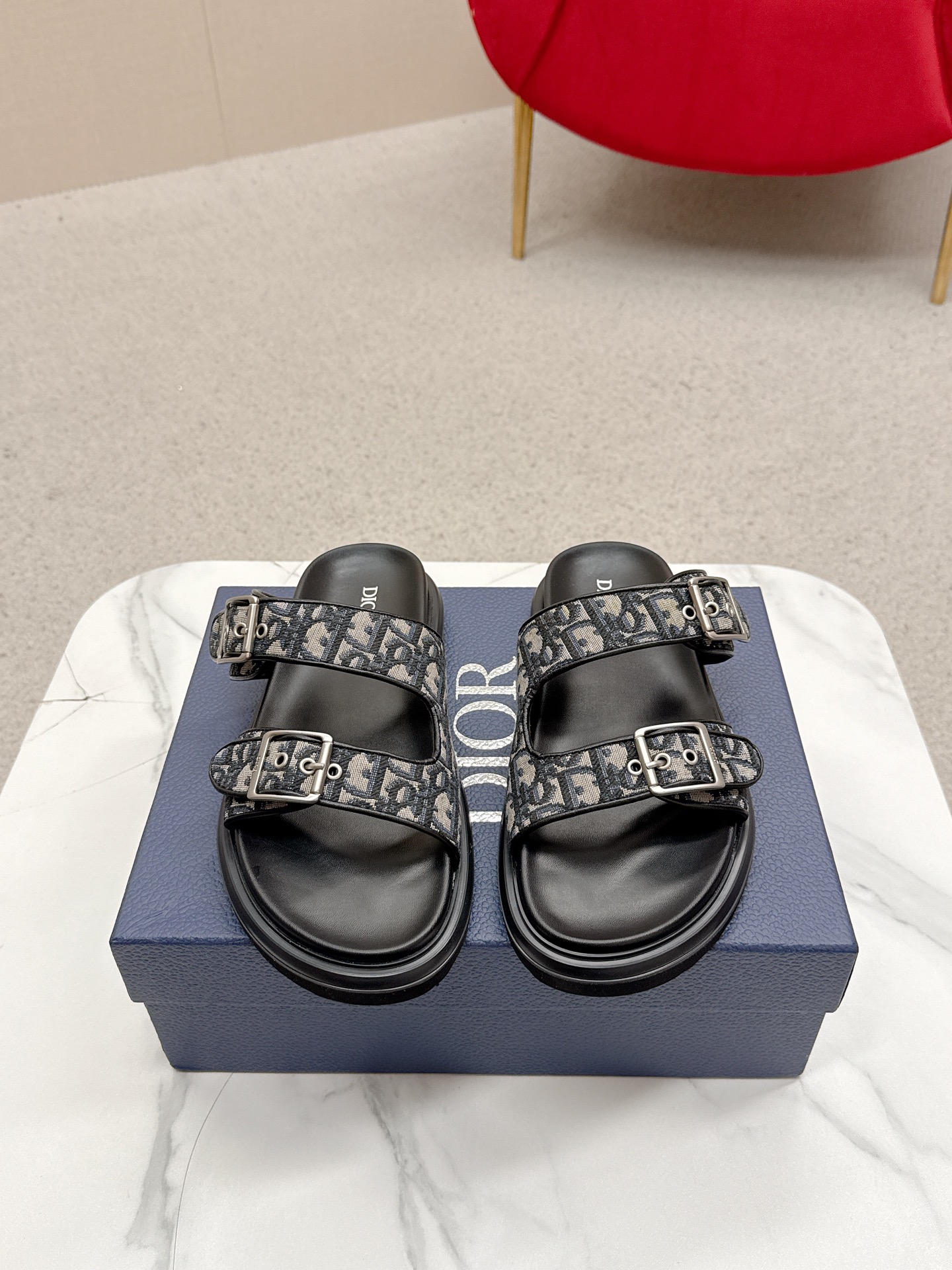 Dior CD 디올 클래식 벨크로 샌들 슬리퍼 신발