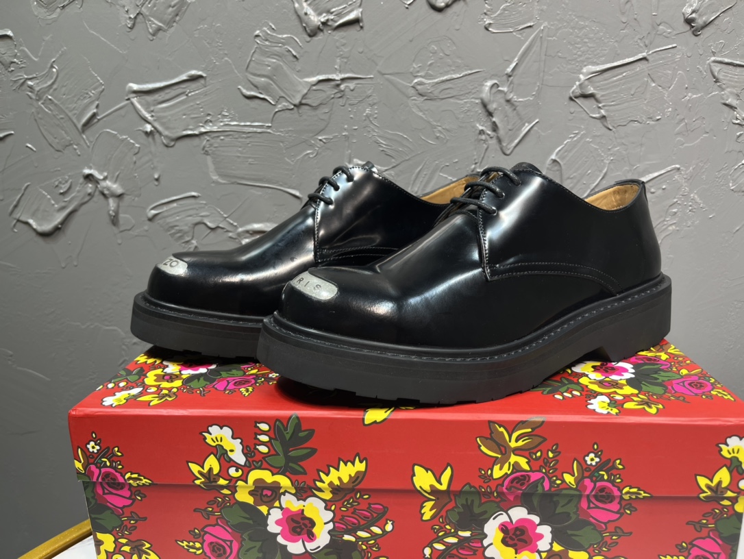 Kenzo 겐조 2144 남성 신상 메탈 토 더비 슈즈 신발