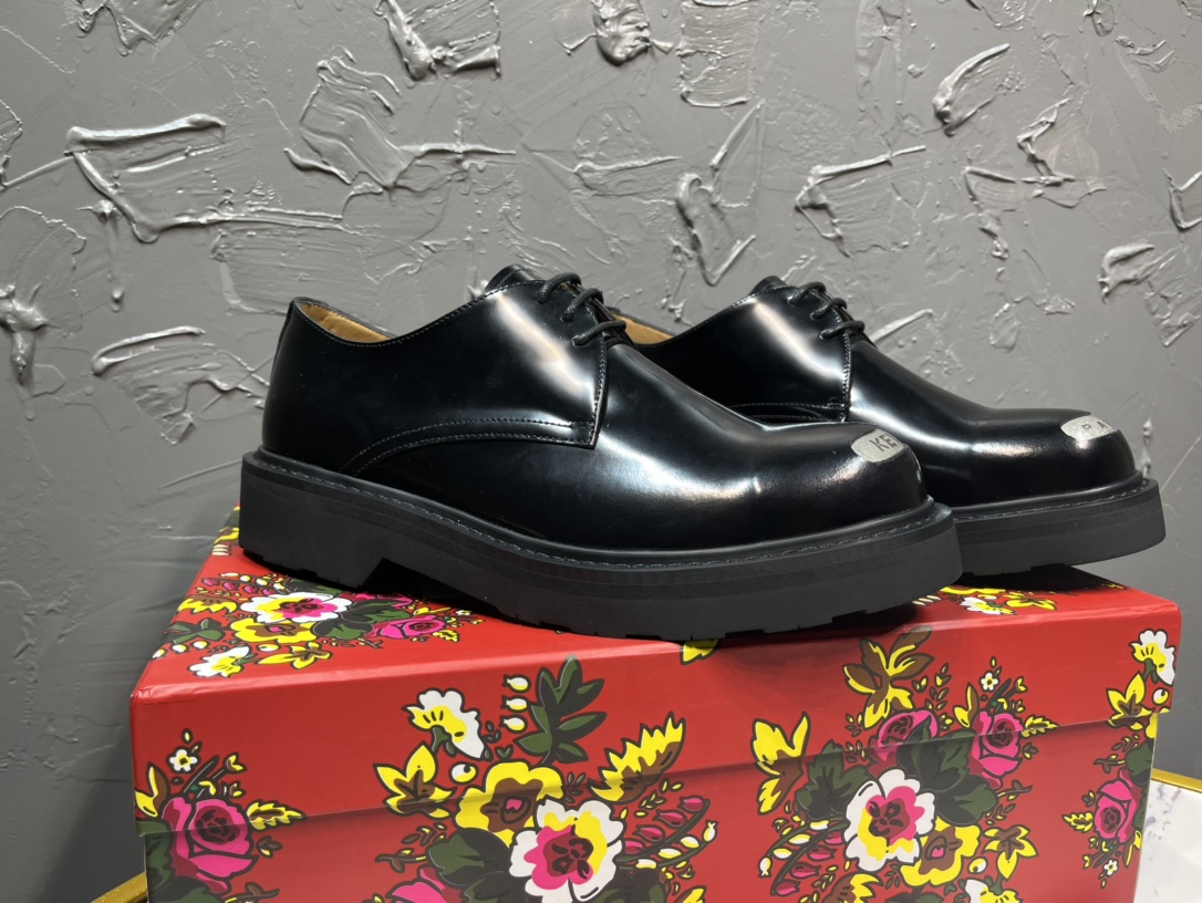 Kenzo 겐조 2144 남성 신상 메탈 토 더비 슈즈 신발