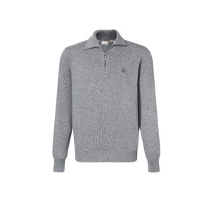 Burberry 버버리 자수 하프집업 하이넥 니트 의류