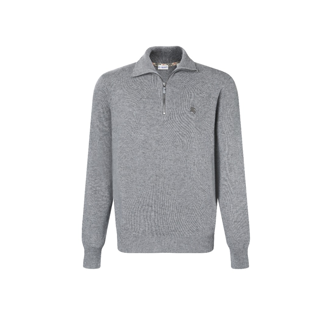 Burberry 버버리 자수 하프집업 하이넥 니트 의류