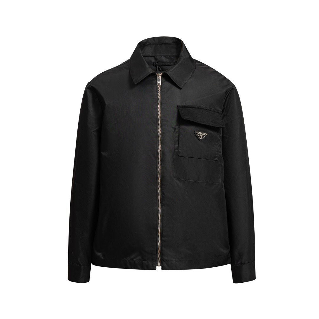 Prada 프라다 남성 재생 나일론 재킷 자켓 의류 (지퍼)