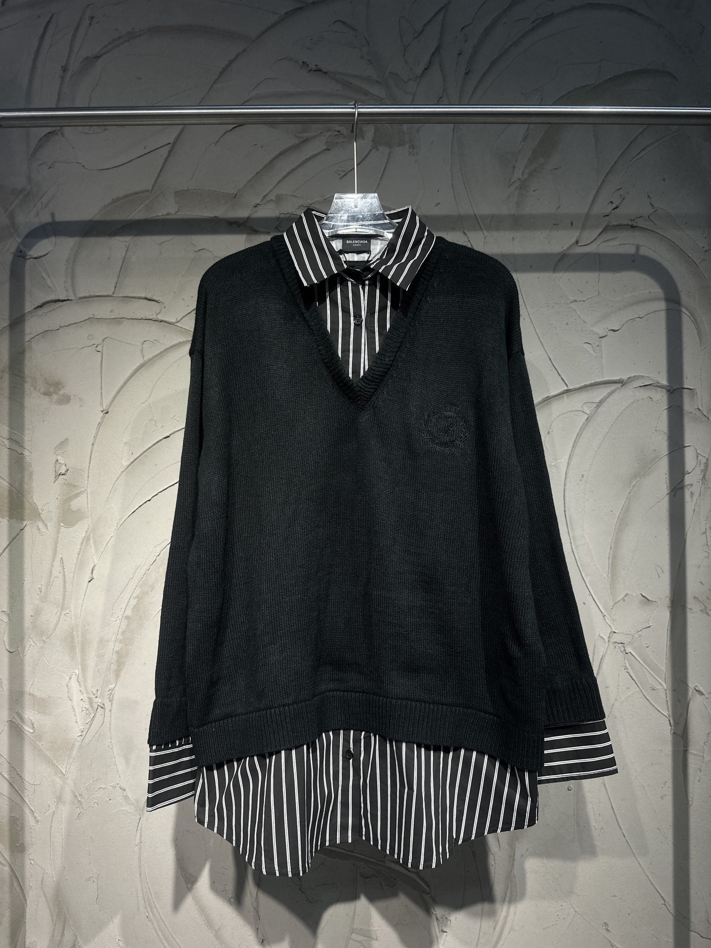 Balenciaga BLCG 발렌시아가 레이어드 니트 셔츠 의류