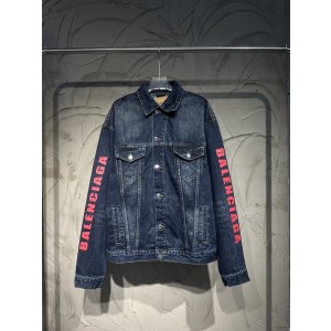 Balenciaga 발렌시아가 자수 하트  데님 재킷 자켓 의류
