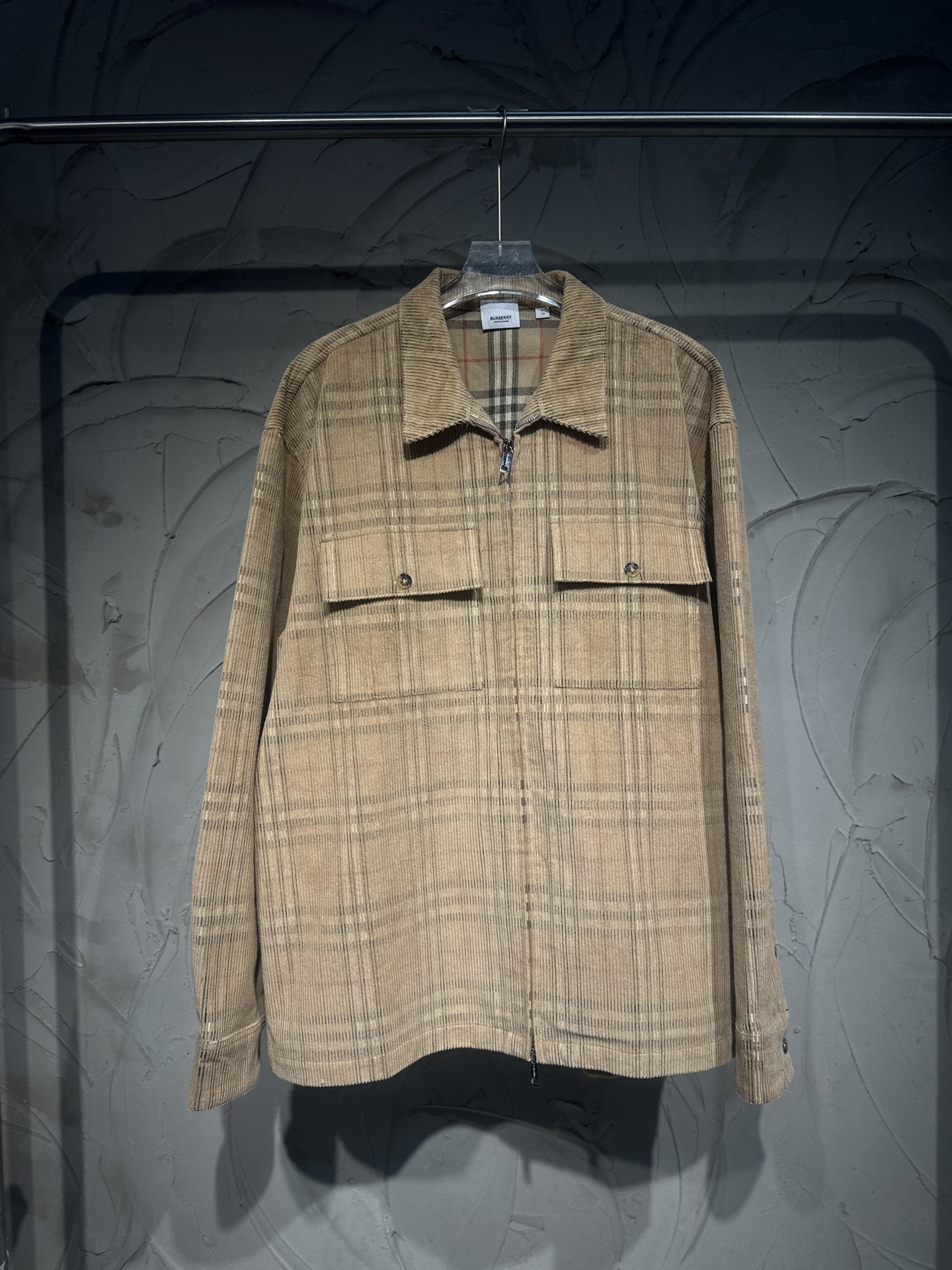 BURBERRY 버버리 체크 더블 포켓 코듀로이 재킷 자켓 의류