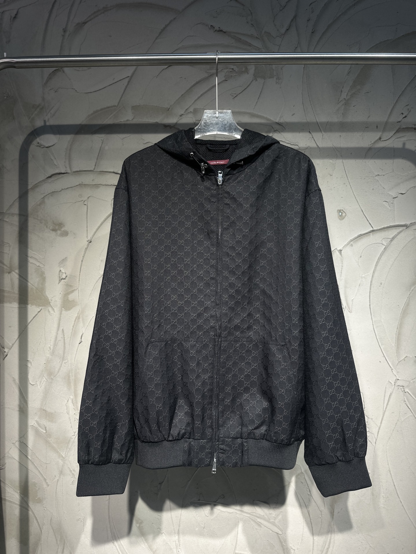 GUCCI GG 구찌 풀프린트 체크 후드 재킷 자켓 의류