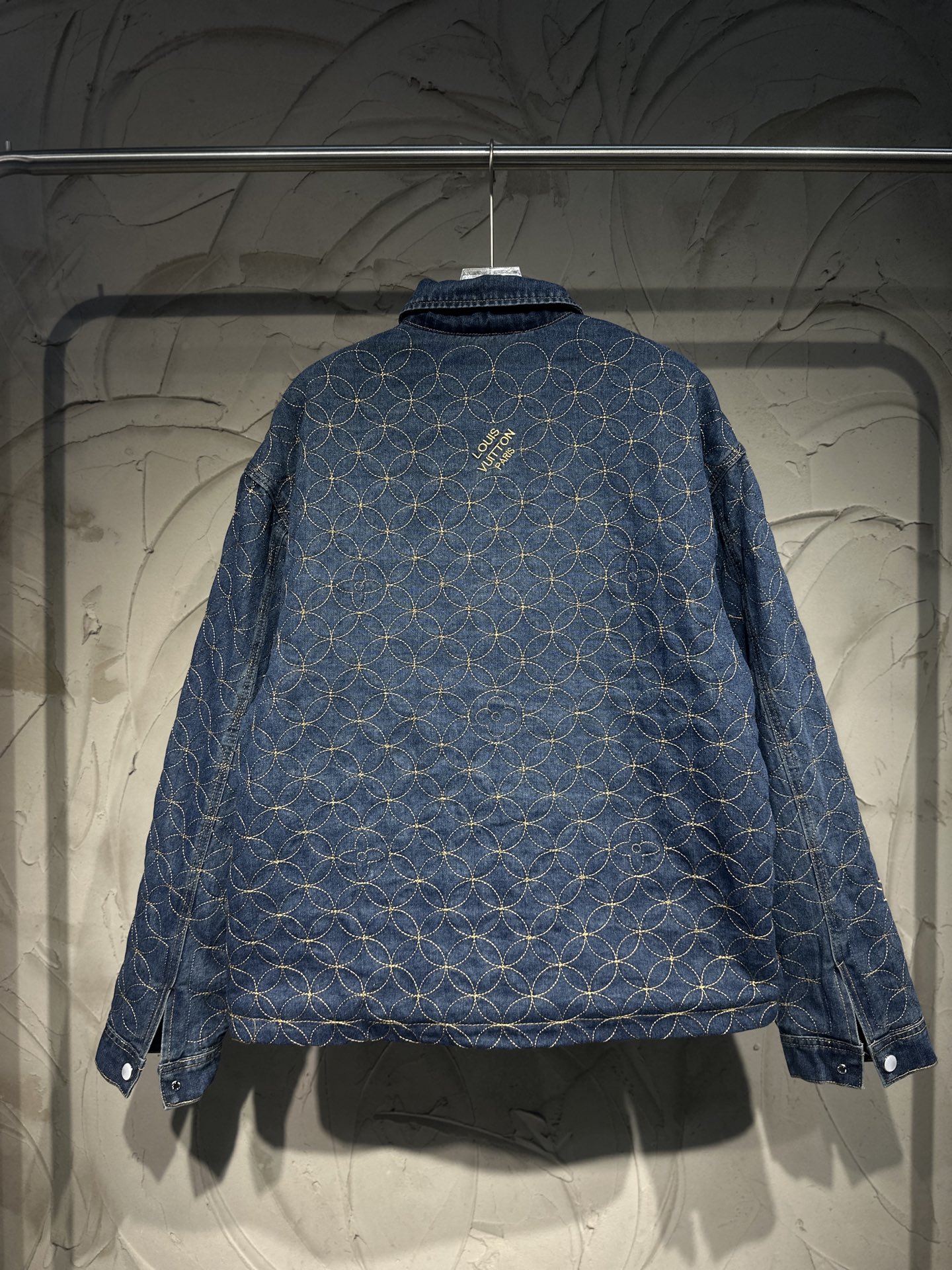 Louis Vuitton × Nigo LV 루이비통 싱글 버튼 퀼팅 데님 재킷 자켓 의류