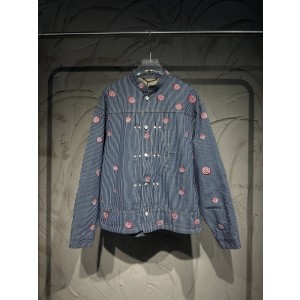 LV 루이비통 스트라이프 자수 데님 자켓 + 팬츠 세트 의류