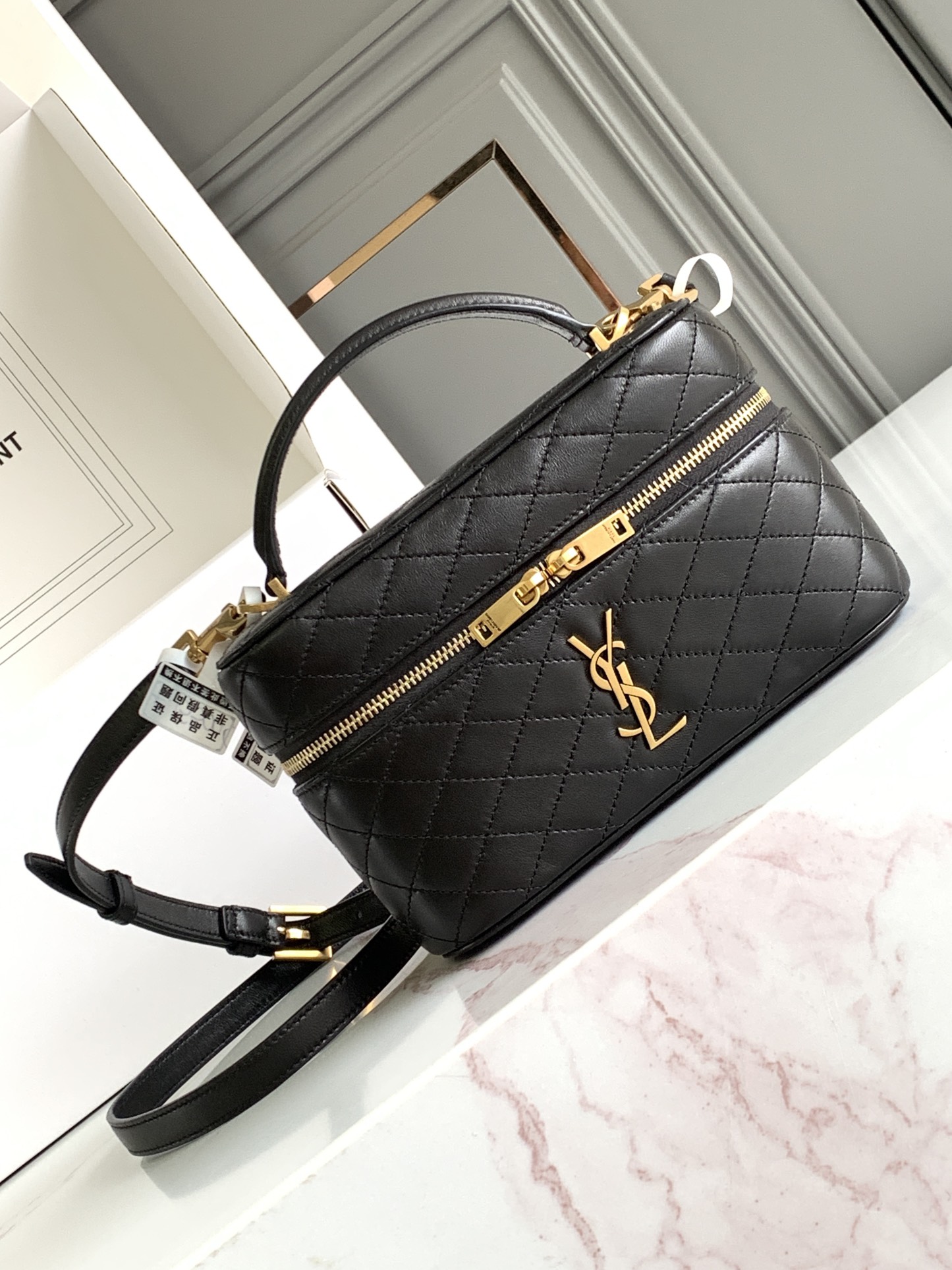 YSL GABY VANITY BAG 생로랑 미니 양가죽 크로스바디 가방