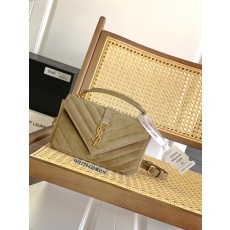 YSL COLLEGE 생로랑 미니 스웨이드 백 가방