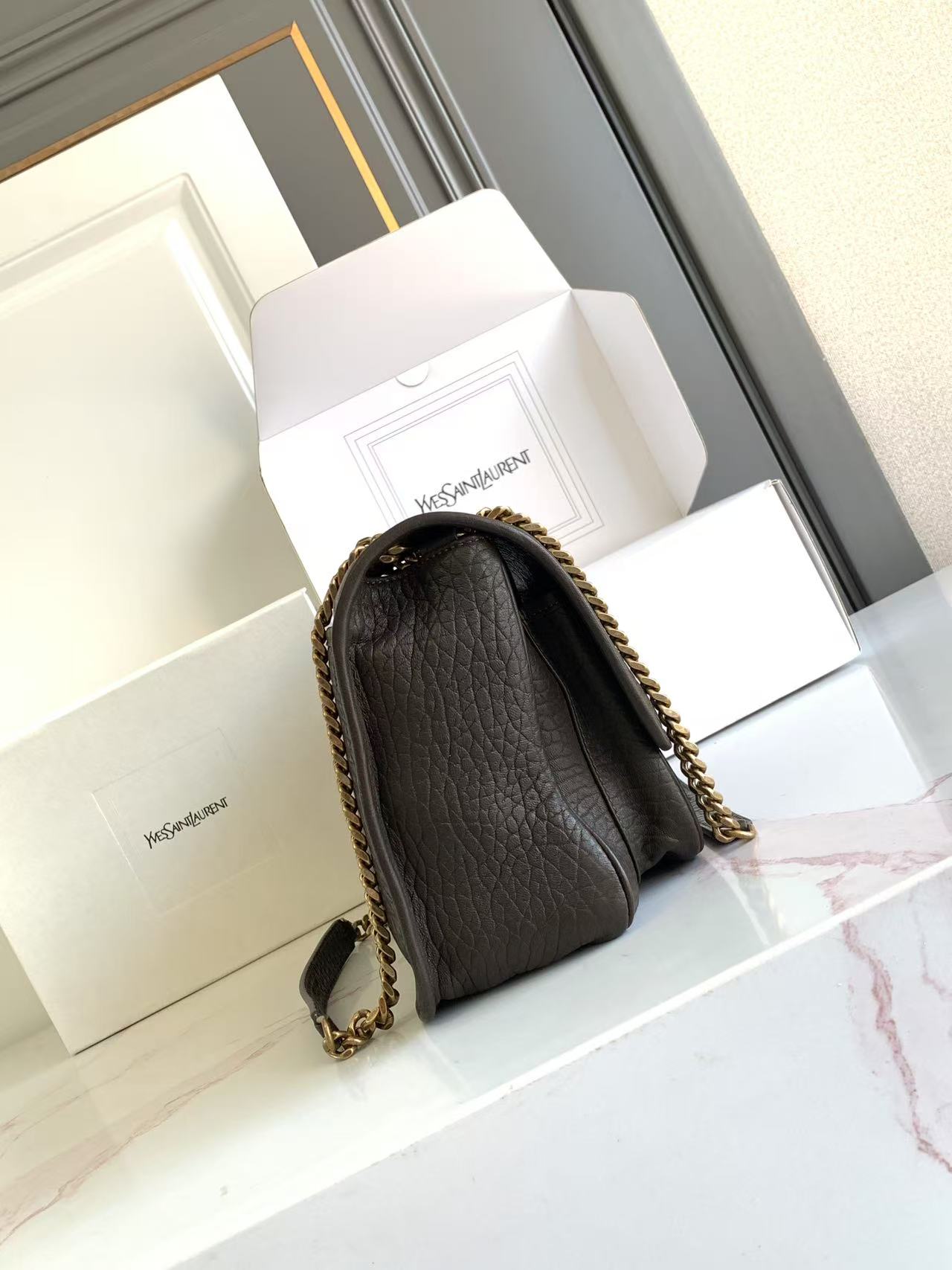 YSL NIKI 생로랑 미디엄 그레인 램스킨 백 가방