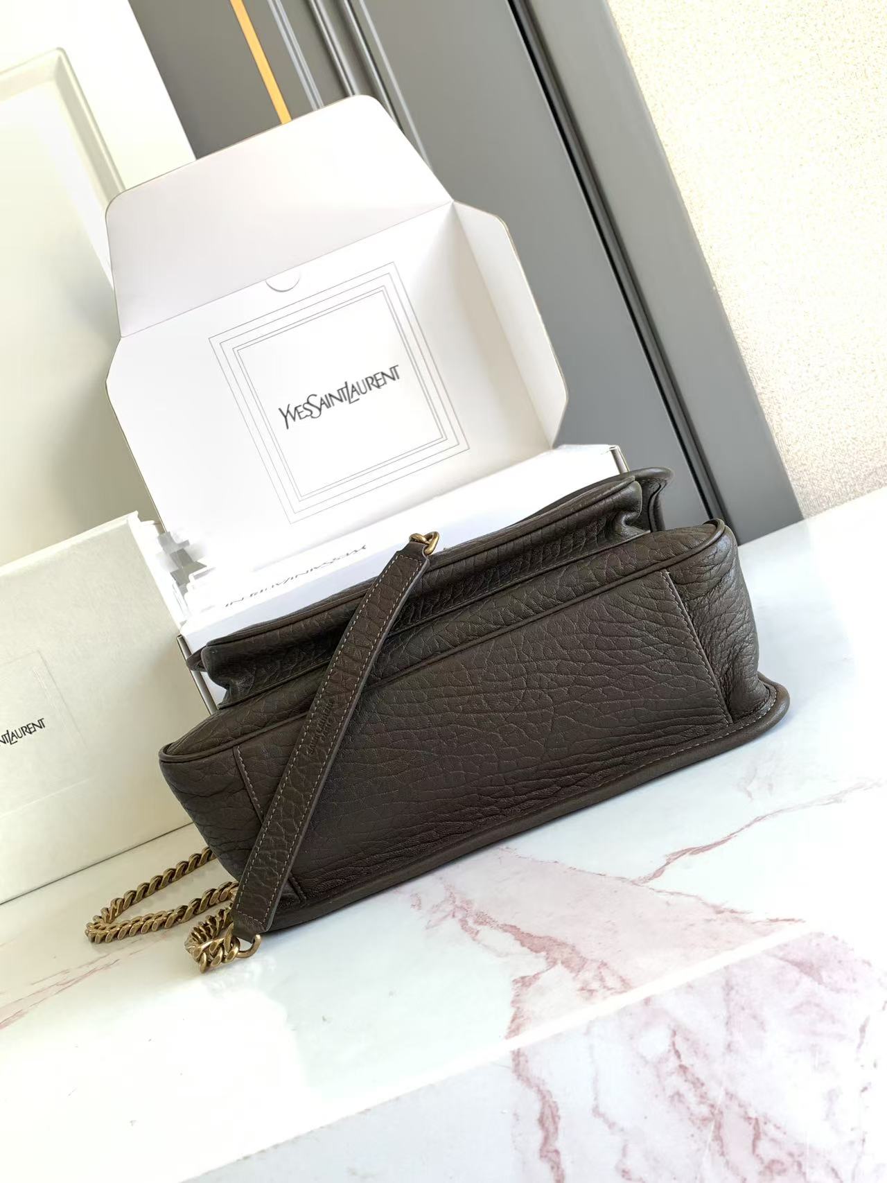 YSL NIKI 생로랑 미디엄 그레인 램스킨 백 가방