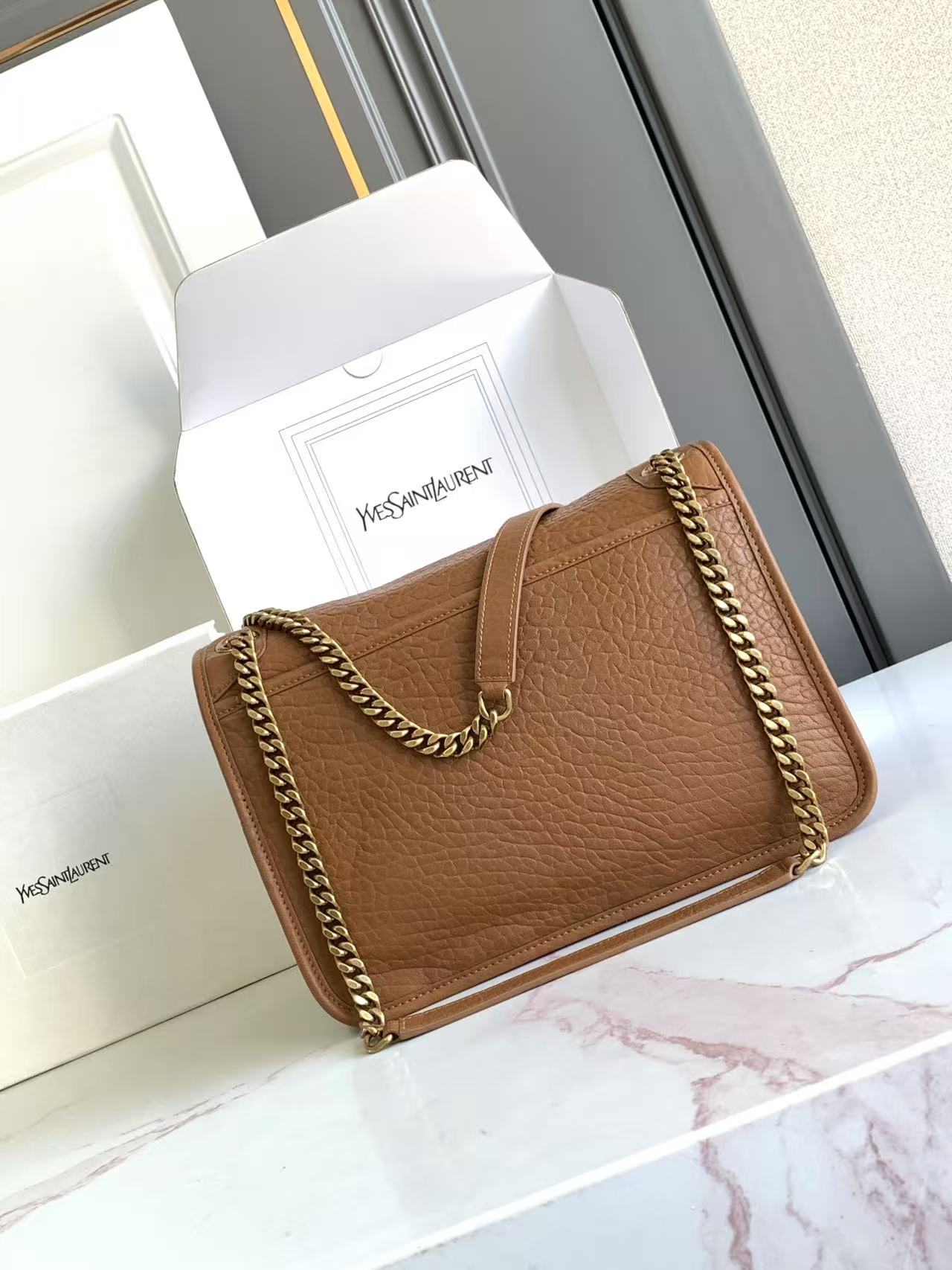 YSL NIKI 생로랑 미디엄 그레인 램스킨 백 가방