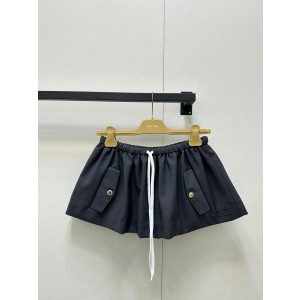 MiuMiu 미우미우 하이웨스트 스트링 미니 스커트 치마 의류