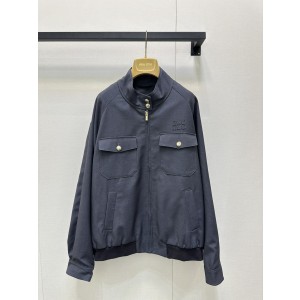 MiuMiu 미우미우 자수 로고 지퍼 자켓 재킷 의류