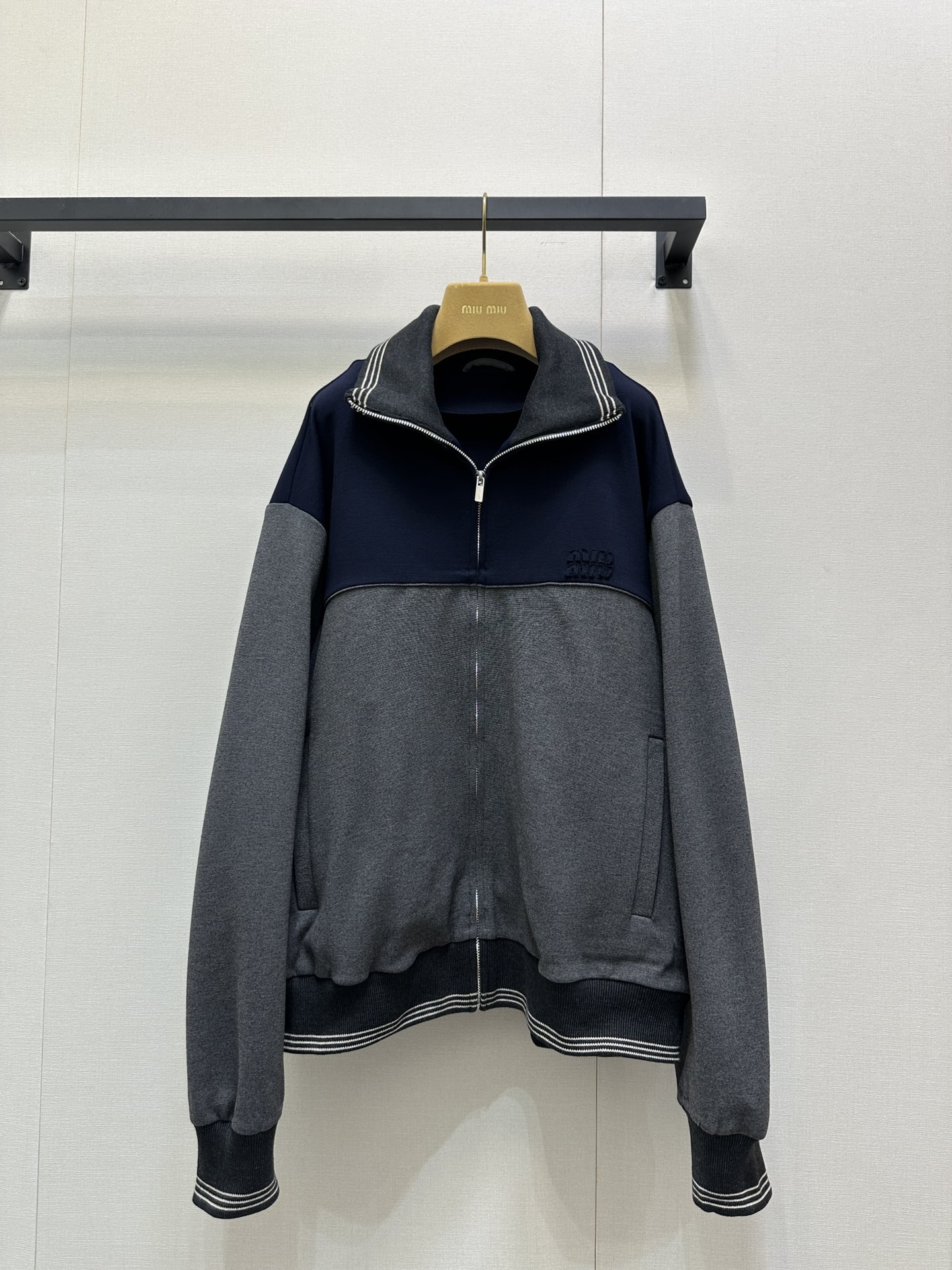 miumiu 미우미우 컬러 블록 지퍼 자켓 재킷 의류