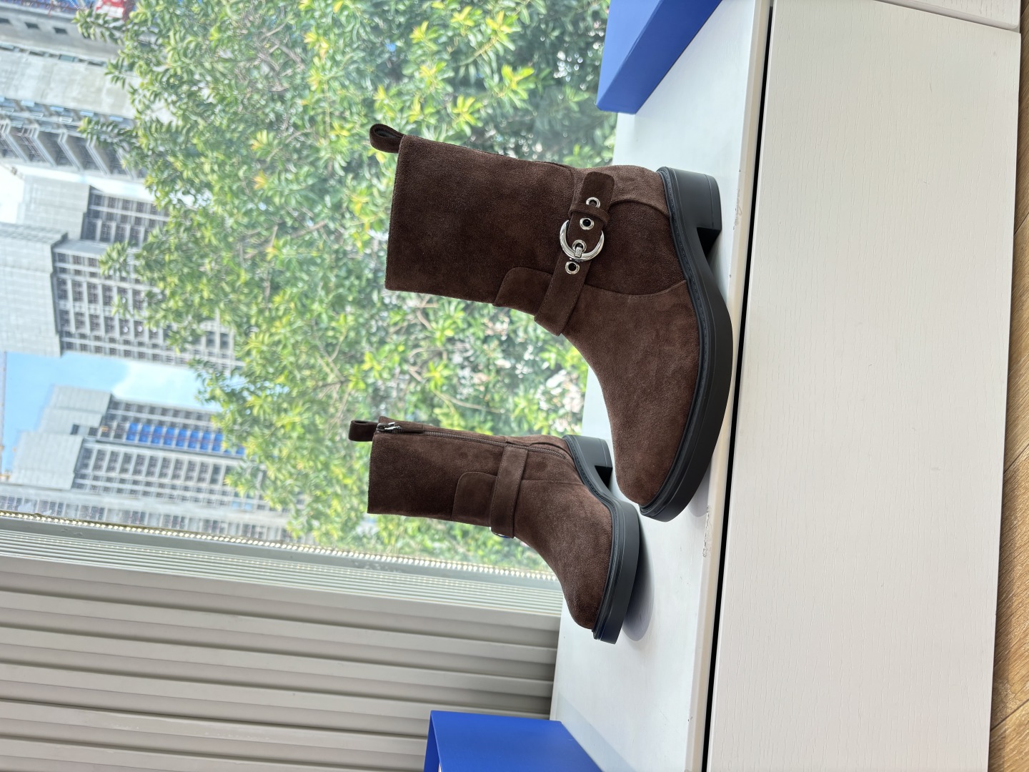 Stuart Weitzman 스튜어트 와이츠먼 기계식 버클 숏 부츠 신발