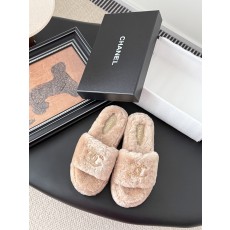 Chanel 샤넬 퍼 슬리퍼 신발