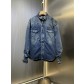 Prada 프라다 삼각 로고 데님 셔츠형 패딩 자켓 재킷 의류