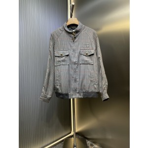 miumiu 미우미우 자수 스트라이프 체크 재킷 자켓 의류