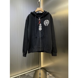 Chrome Hearts CH 크롬하츠 레터링 프린트 후드 집업 자켓 재킷 의류