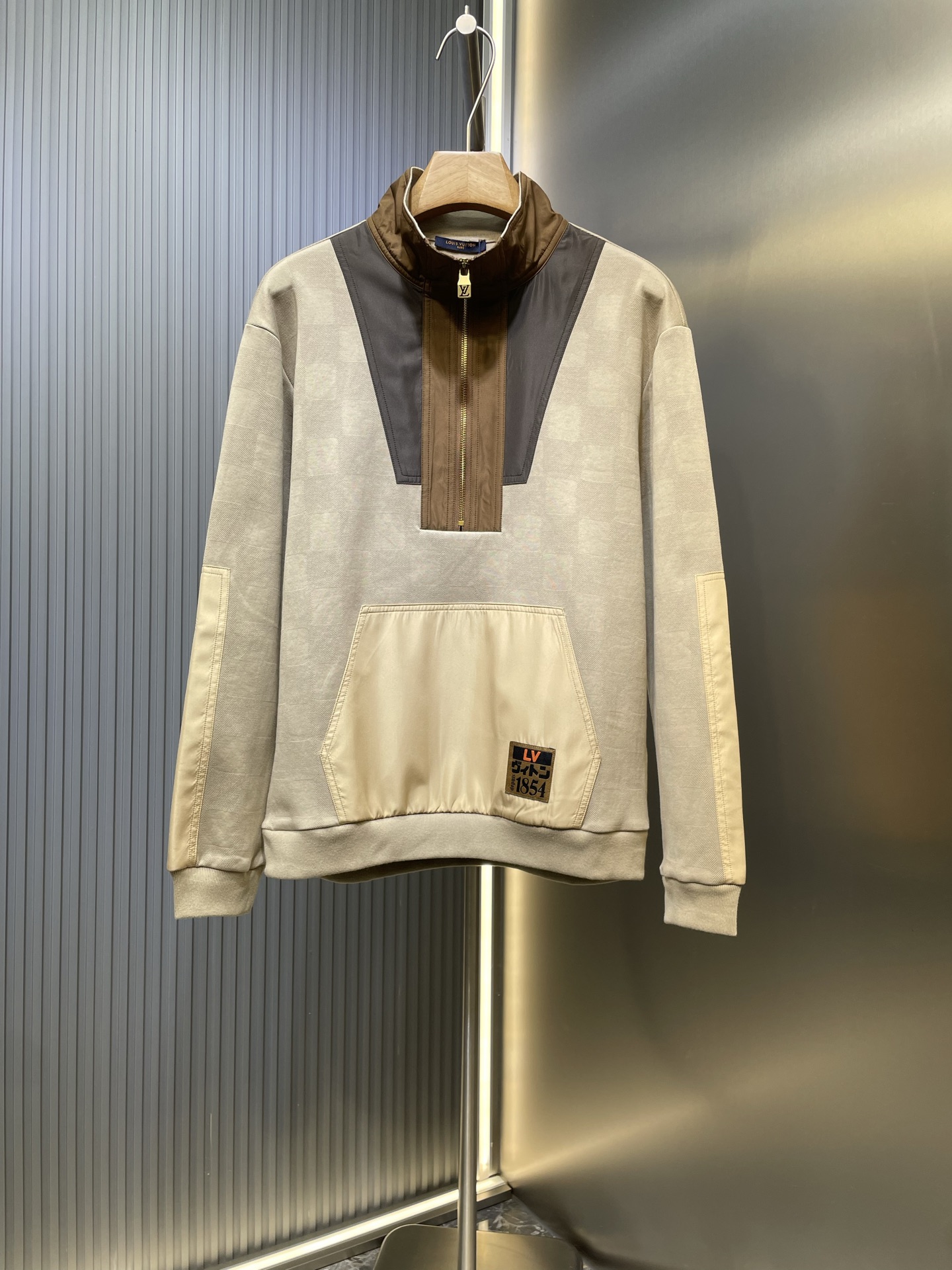 LV 루이비통 × Nigo 반집업 배색 맨투맨 티셔츠 의류