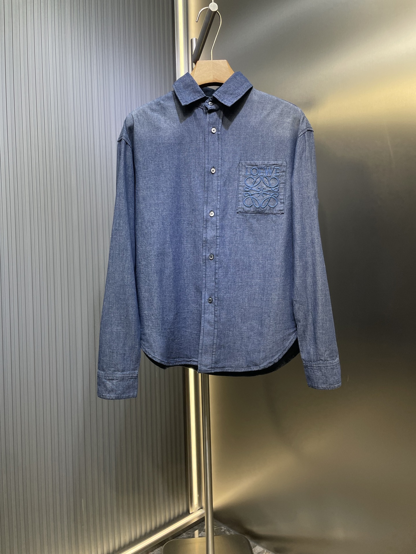 LOEWE 로에베 양면 데님 자수 셔츠 의류