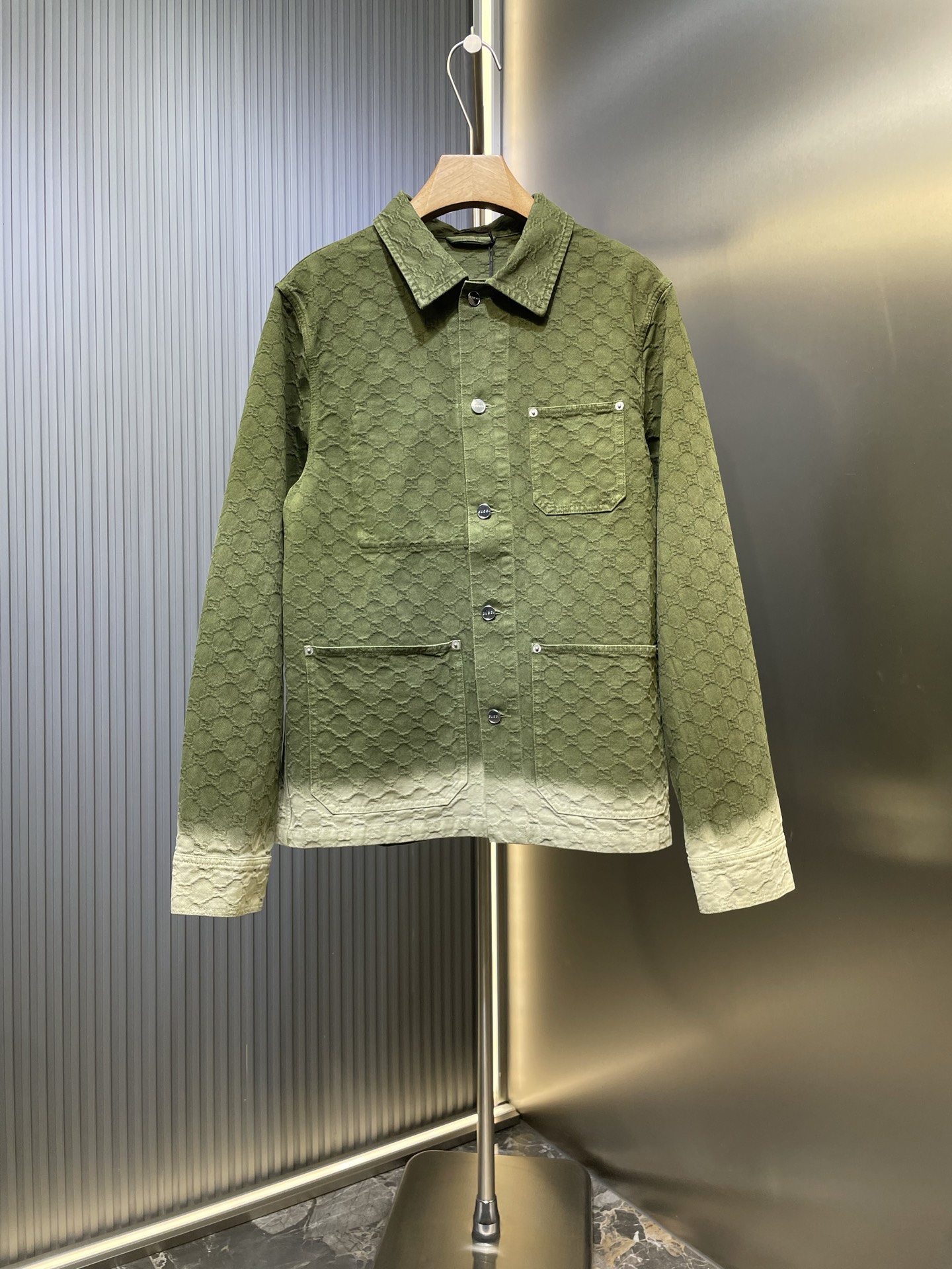 GUCCI 구찌 그라데이션 GG 데님 셔츠 의류
