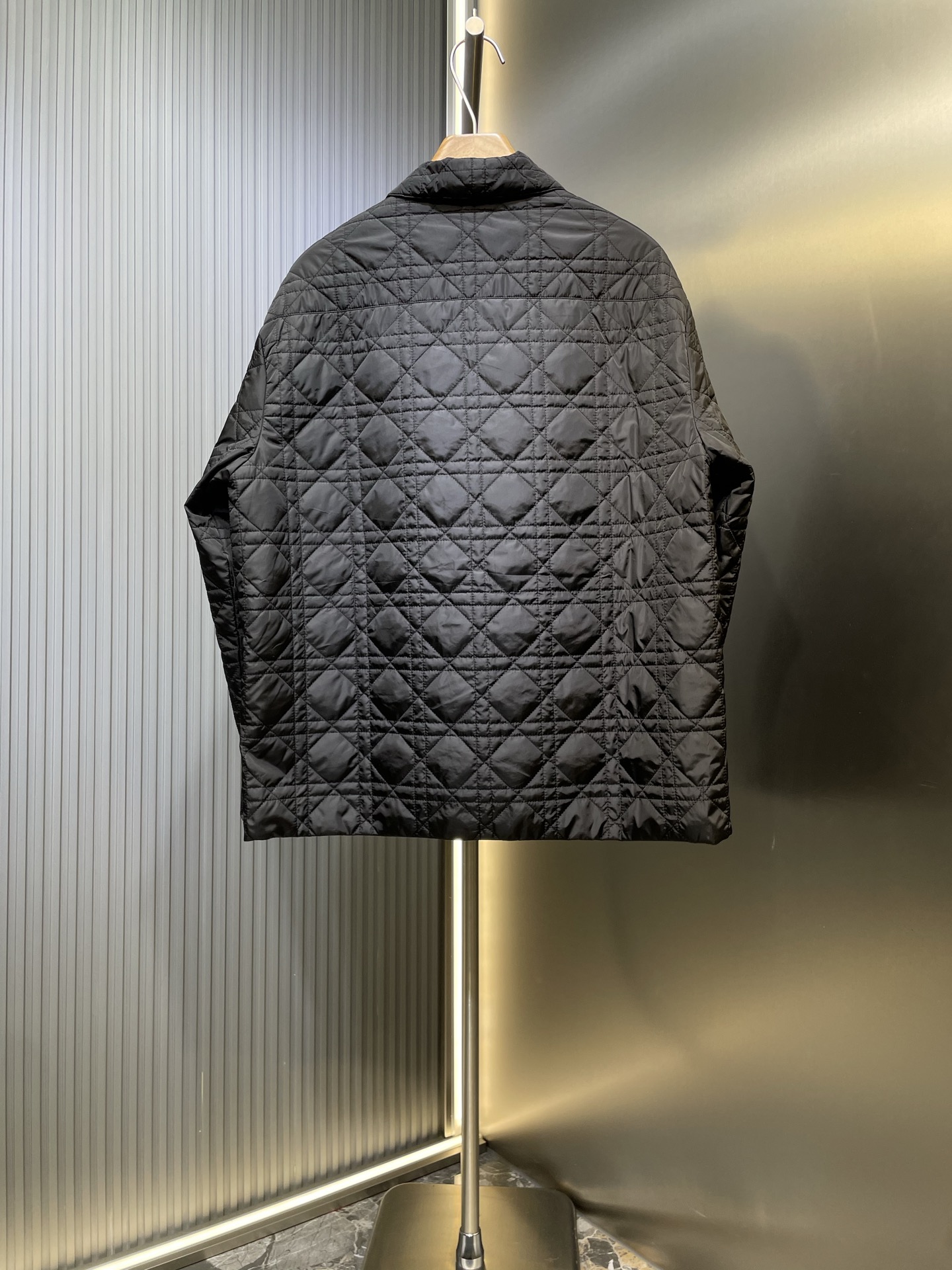 Dior CD 디올 블랙 테크 패브릭 퀼팅 재킷 자켓 의류