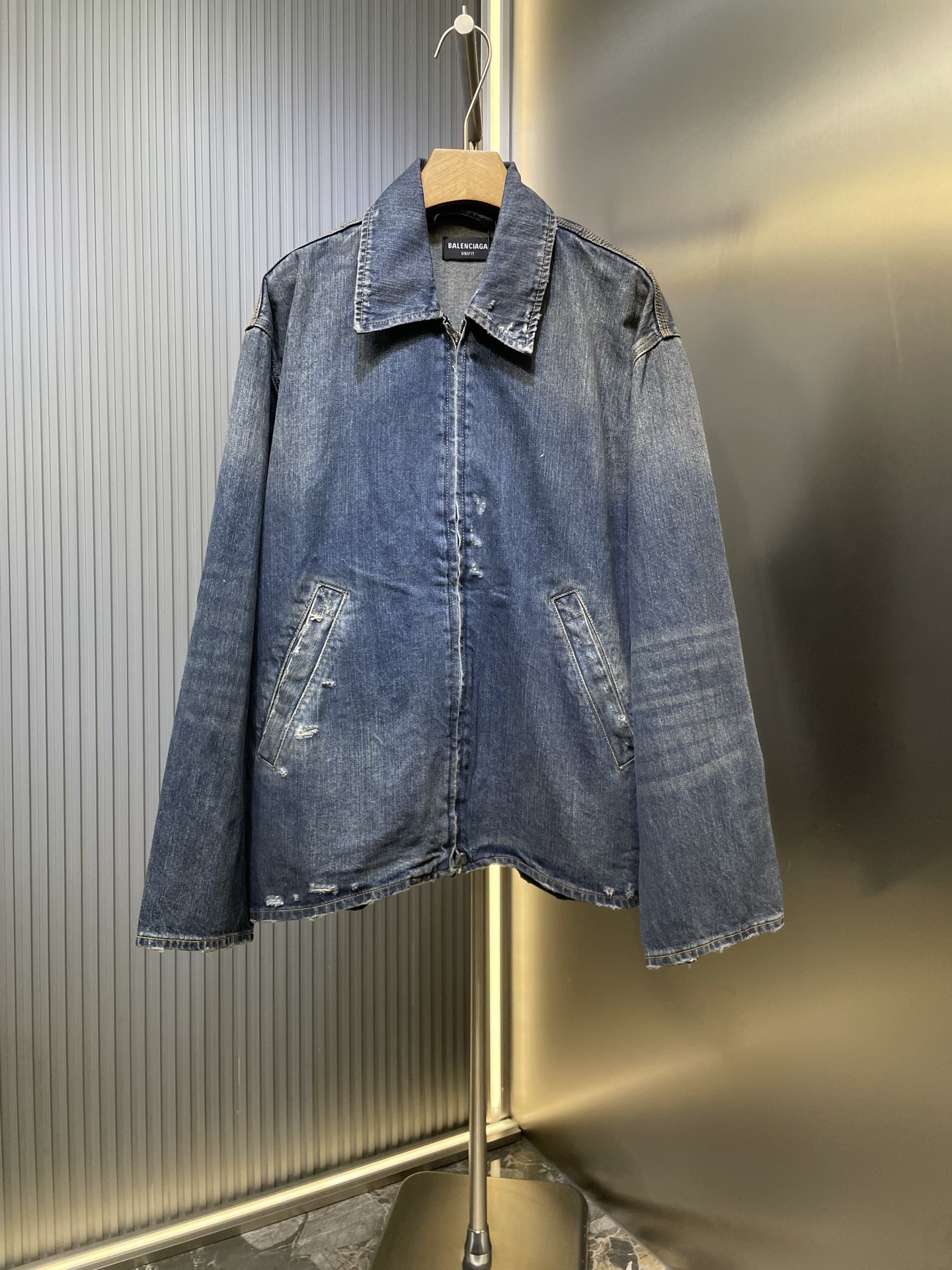 Balenciaga 발렌시아가 BAGGY 코튼 지퍼 데님 재킷 자켓 의류