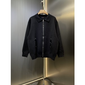 Louis Vuitton LV 루이비통 가죽 디테일 집업 가디건 자켓 재킷 의류